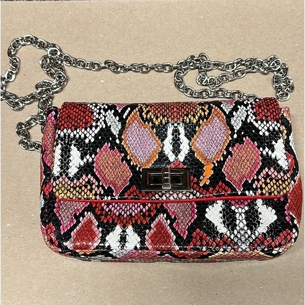 Sam Forever animal print multi color shoulder bag